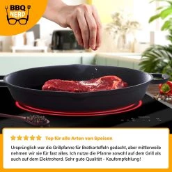 BBQ Nerd Gusseisen Grillpfanne Ø 40 cm 5300g - 43 x 43 cm - Durchmesser: 40 cm 18 BBQ Nerd Gusseisen Grillpfanne Ø 40 cm 5300g - 43 x 43 cm - Durchmesser: 40 cm -Gardinen Verkäufe 728ac62d7f3242ee8441574507cc5258