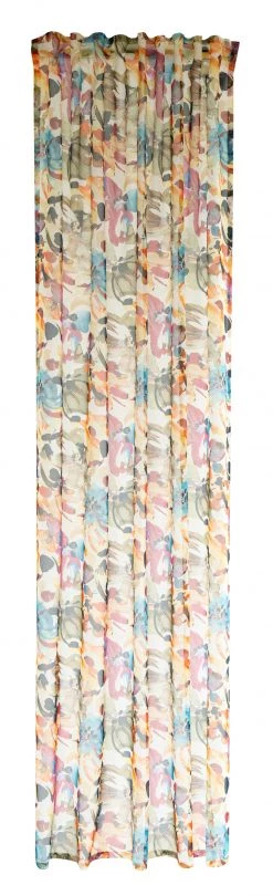 Indes Fuggerhaus Gardine rot-blau-grün | Abstrakt |