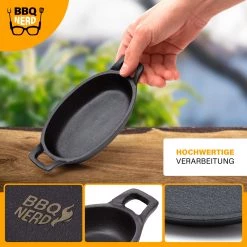 BBQ Nerd Servierpfännchen 6er Set oval 20x9,5 cm - BBQ Nerd Servierpfanne -Gardinen Verkäufe 7be296101e3e4c9cac6f6645be970b4c
