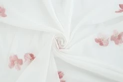 Indes Fuggerhaus Gardine weiß-pink | Floral | -Gardinen Verkäufe 9bebaa9772294b298b2088c882691219