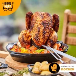 BBQ Nerd Hähnchenbräter aus Gusseisen Ø 28cm - BBQ Nerd Hähnchenbräter 14 BBQ Nerd Hähnchenbräter aus Gusseisen Ø 28cm - BBQ Nerd Hähnchenbräter -Gardinen Verkäufe 9f9d56b1fc0d423ba1042b0085ecba47