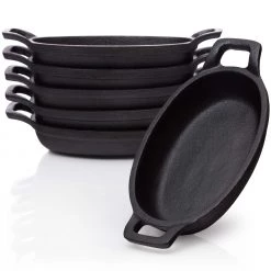 BBQ Nerd Servierpfännchen 6er Set oval 20x9,5 cm - BBQ Nerd Servierpfanne