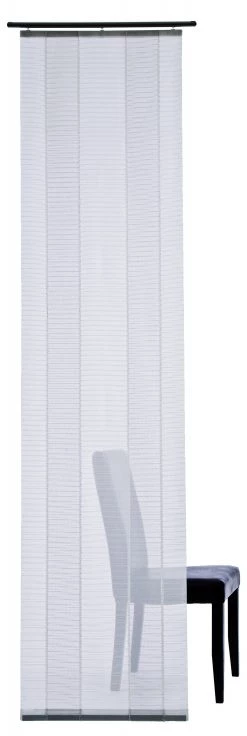 Indes Fuggerhaus Schiebegardine weiß | streifen