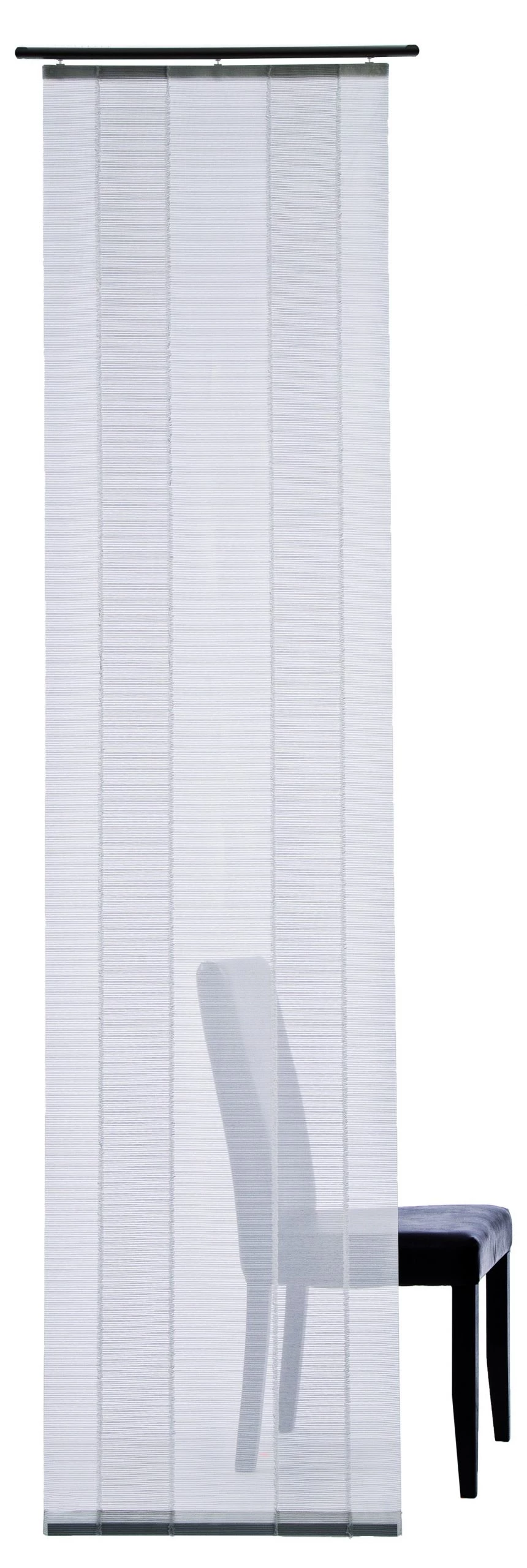 Indes Fuggerhaus Schiebegardine weiß | streifen 3 Indes Fuggerhaus Schiebegardine weiß | streifen