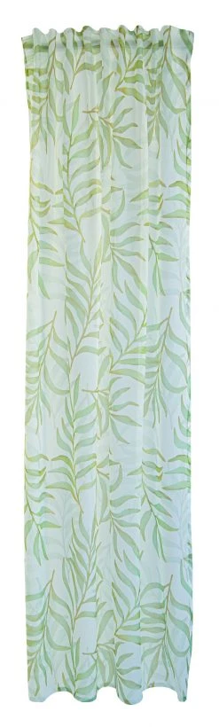 HOMING Vorhang grün | Blätter |Wohnzimmer|