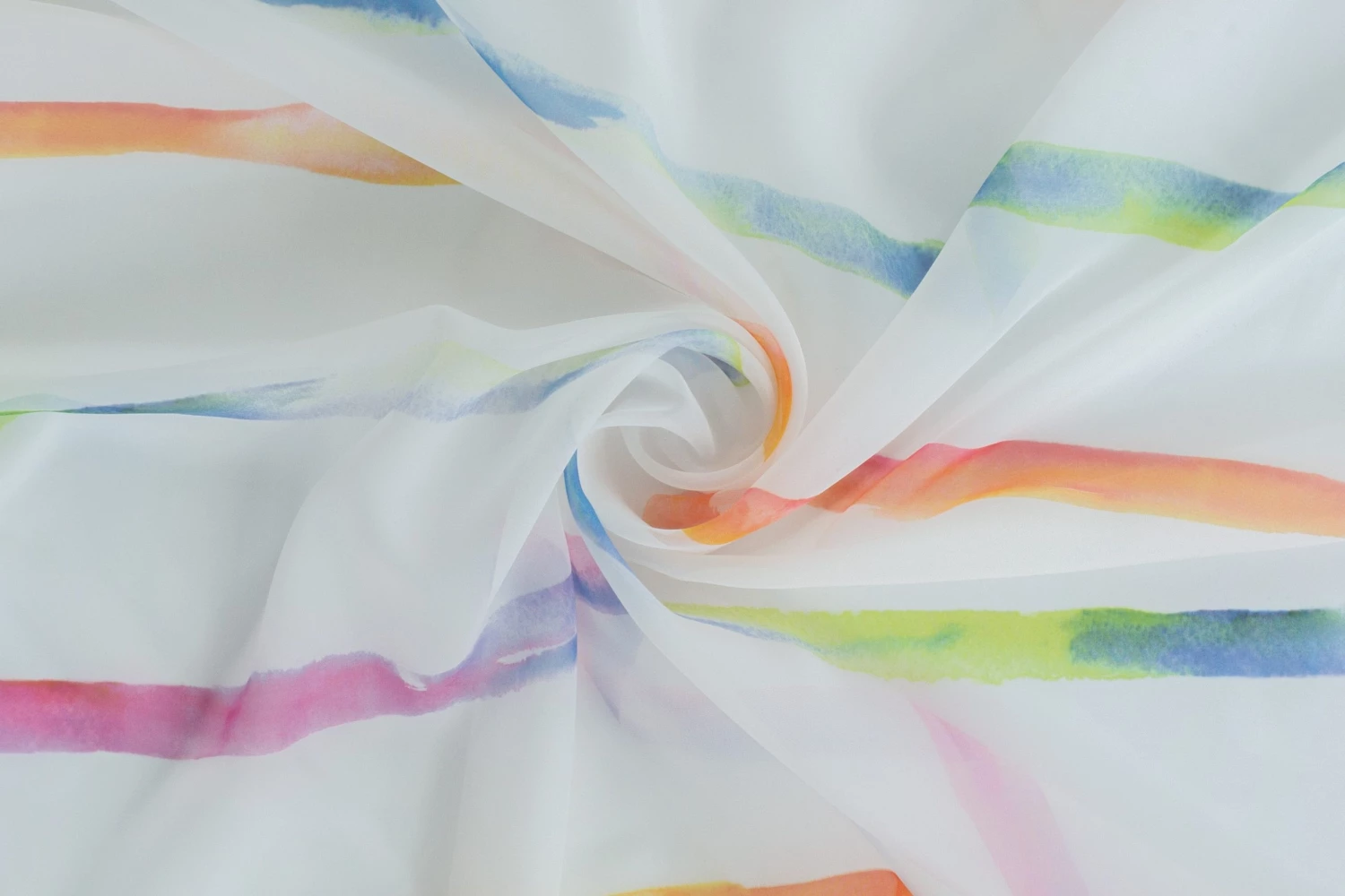 Indes Fuggerhaus Gardine transparent | Streifen bunt 6 Indes Fuggerhaus Gardine transparent | Streifen bunt – Bild 4