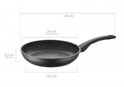 Mäser Bratpfanne, Aluminium LEONIS - 24 x 7 x 44 cm -Gardinen Verkäufe cf7e9c7f4b2c45bd88e3fbb7e5c1b7c5