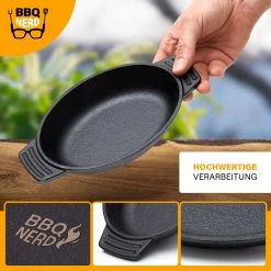 BBQ Nerd Servierpfännchen 6er Set oval 22,5x13 cm - BBQ Nerd Servierpfanne -Gardinen Verkäufe dd13bdd0294a44fb813c2331a5832c7f