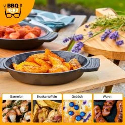 BBQ Nerd Servierpfännchen 6er Set oval 22,5x13 cm - BBQ Nerd Servierpfanne -Gardinen Verkäufe df2a0df0eceb4ed9a5b9d3a7aa52da4f