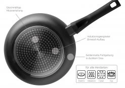 Mäser Bratpfanne, Aluminium LEONIS - 24 x 7 x 44 cm -Gardinen Verkäufe e4a7b350471145b89c5da1332a11f28d