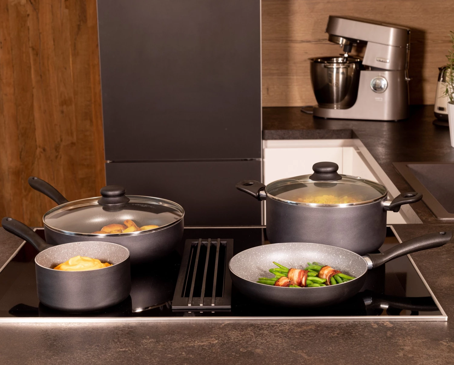 Mäser Hochraumpfanne, Aluminium Izar 5 Mäser Hochraumpfanne, Aluminium Izar – Bild 3