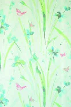 Indes Fuggerhaus Gardine türkis-grün | Floral | -Gardinen Verkäufe e711537ebf734e96a9b243ac1a2b15b5