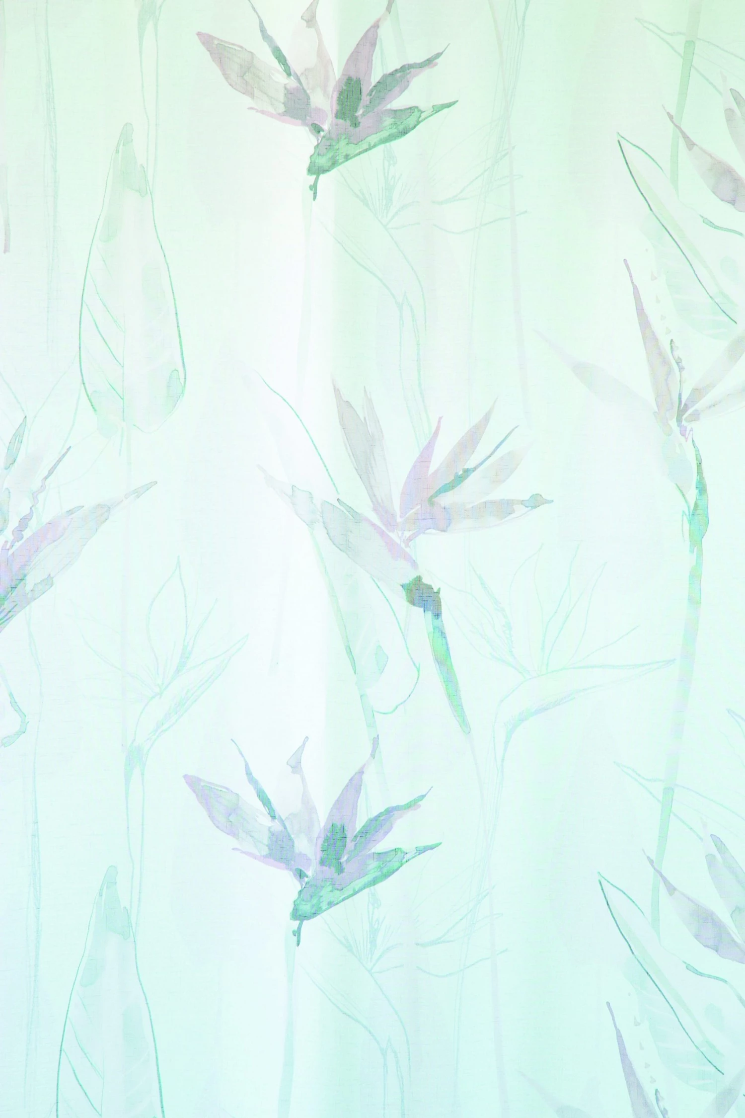 HOMING Gardine transparent | floral mauve blau - Grau 6 HOMING Gardine transparent | floral mauve blau - Grau – Bild 4