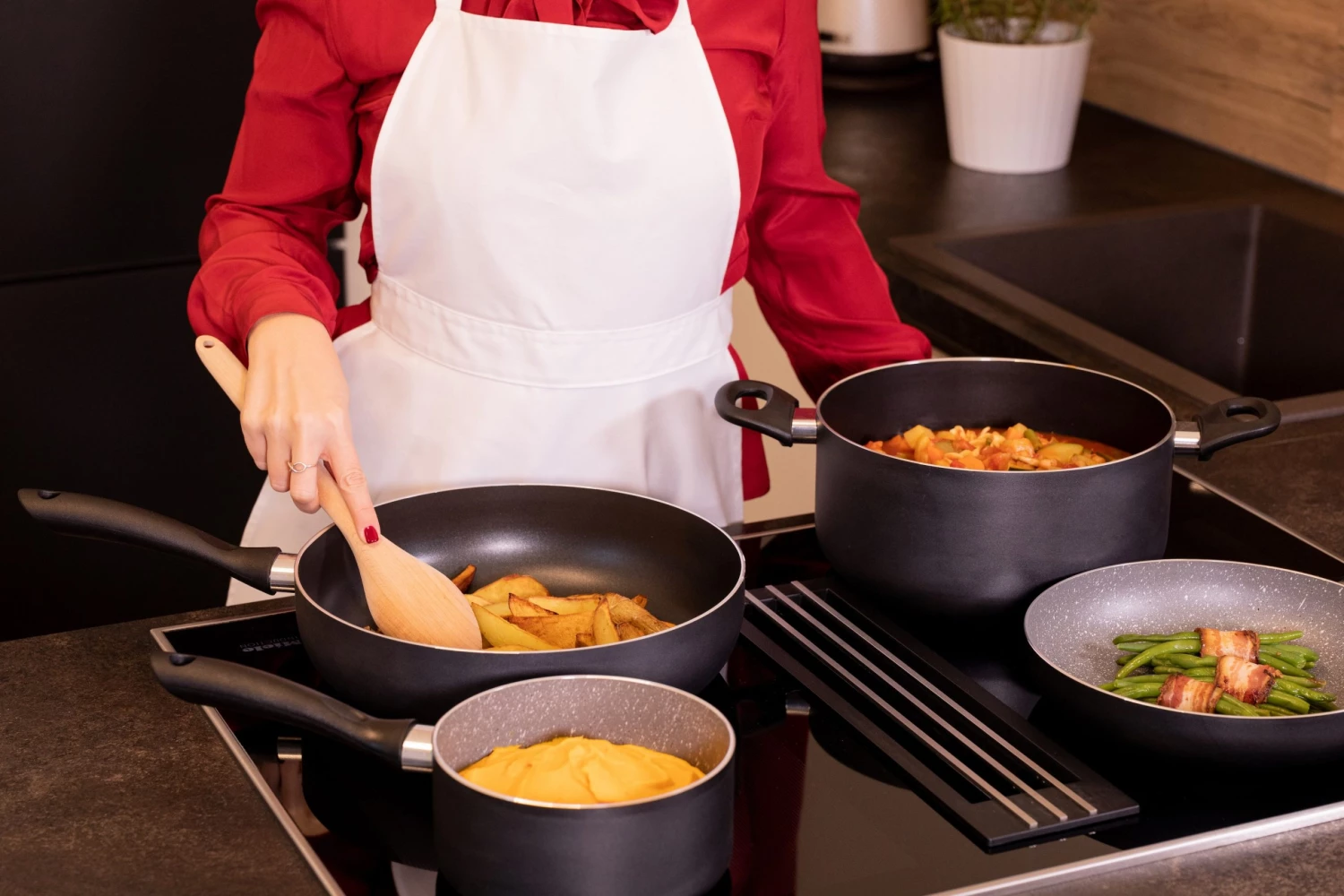 Mäser Hochraumpfanne, Aluminium Izar 6 Mäser Hochraumpfanne, Aluminium Izar – Bild 4