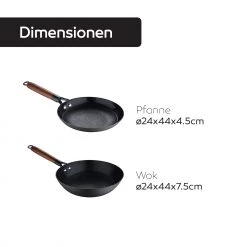 MasterPro Odin – Set Wok + Bratpfanne -Gardinen Verkäufe f5c2ccf3f6a142a9b34a5d7bdff58110