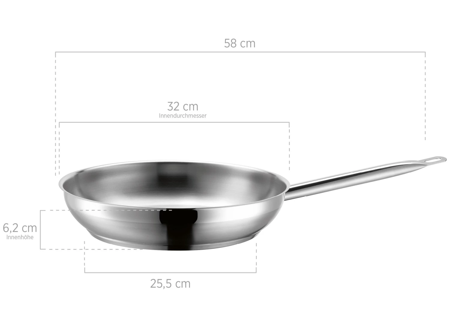 Mäser Bratpfanne Edelstahl PROFESSIONAL I - 32 x 7 x 58 cm 7 Mäser Bratpfanne Edelstahl PROFESSIONAL I - 32 x 7 x 58 cm – Bild 5