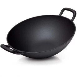 BBQ Nerd Gusseisen Wok Ø 33,5 cm Wokpfanne - BBQ Nerd Wok