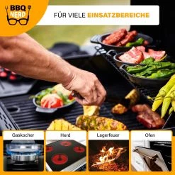 BBQ Nerd Servierpfännchen 6er Set oval 20x9,5 cm - BBQ Nerd Servierpfanne -Gardinen Verkäufe ffa7c269e0d6480688a63ad9fbaeebde