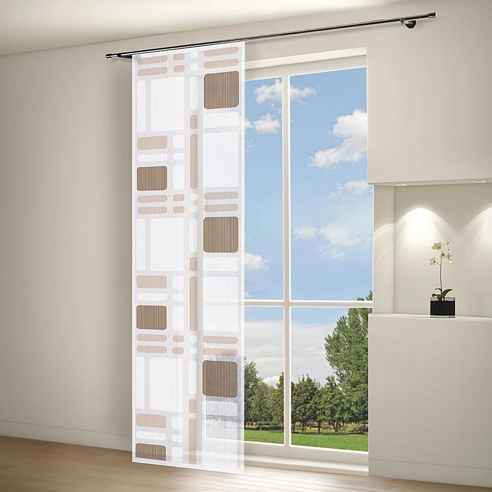 Gerster Flächenvorhang Svenja - Braun 3 Gerster Flächenvorhang Svenja - Braun