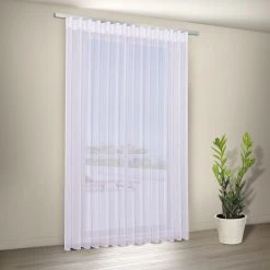 Gerster Gardine AFRA -Gardinen Verkäufe gardine afra mit wellenband weiss 307x245 cm 3861096