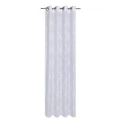 Gerster Ösenschal Stick - Webstoff - Weiß