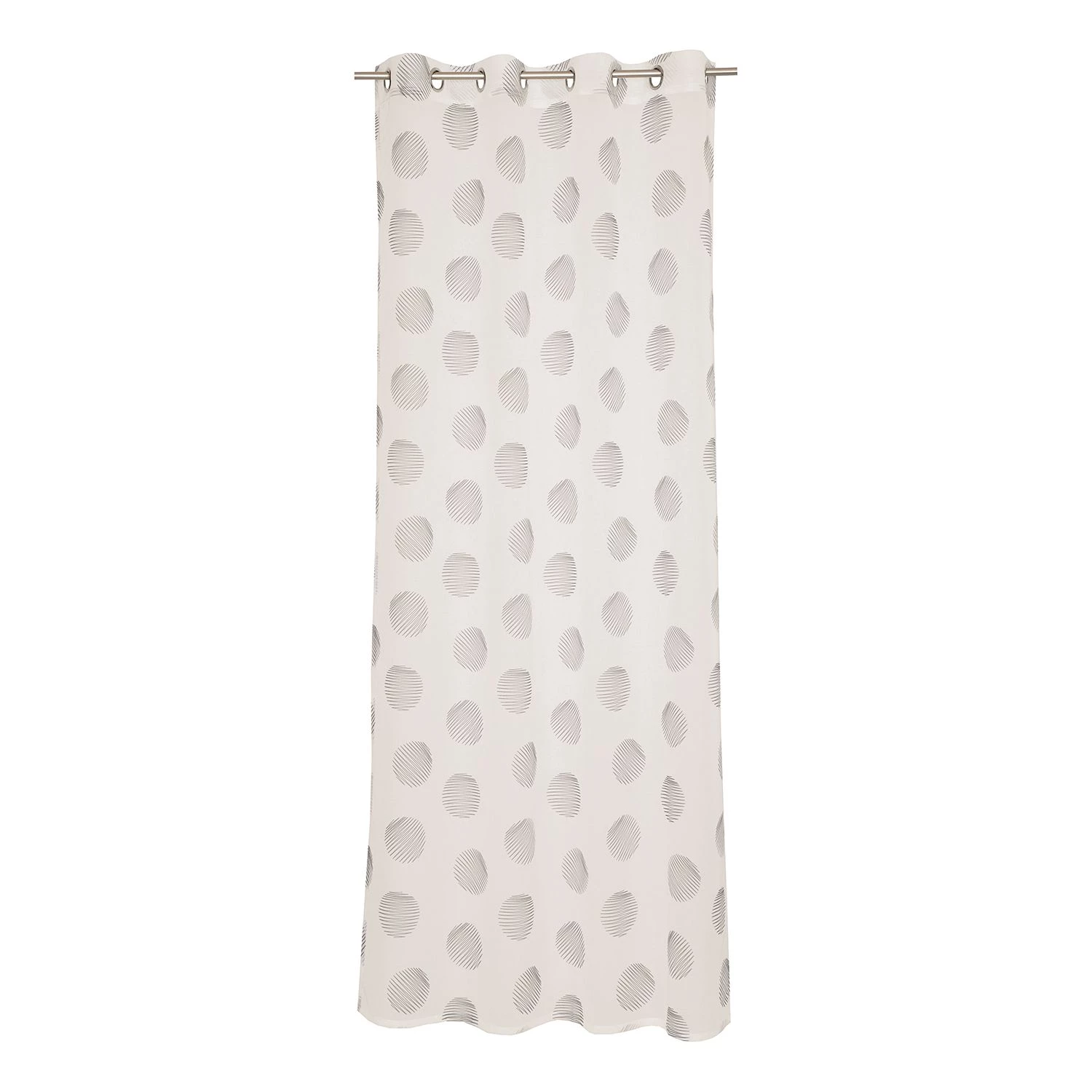 Esprit Ösenschal Culo - Webstoff - Creme / Schwarz 3 Esprit Ösenschal Culo - Webstoff - Creme / Schwarz